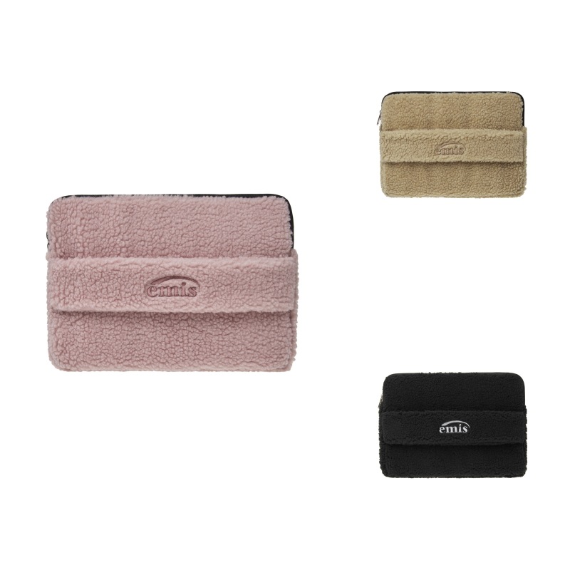 【EMIS】 SHEARLING LAPTOP POUCH : 3COLORS