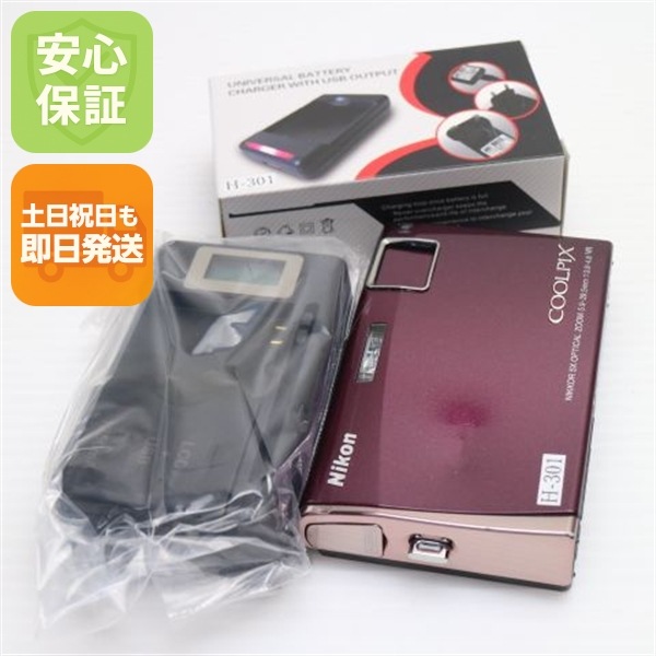 良品COOLPIX S60 ワインレッド Nikon デジカメ 88