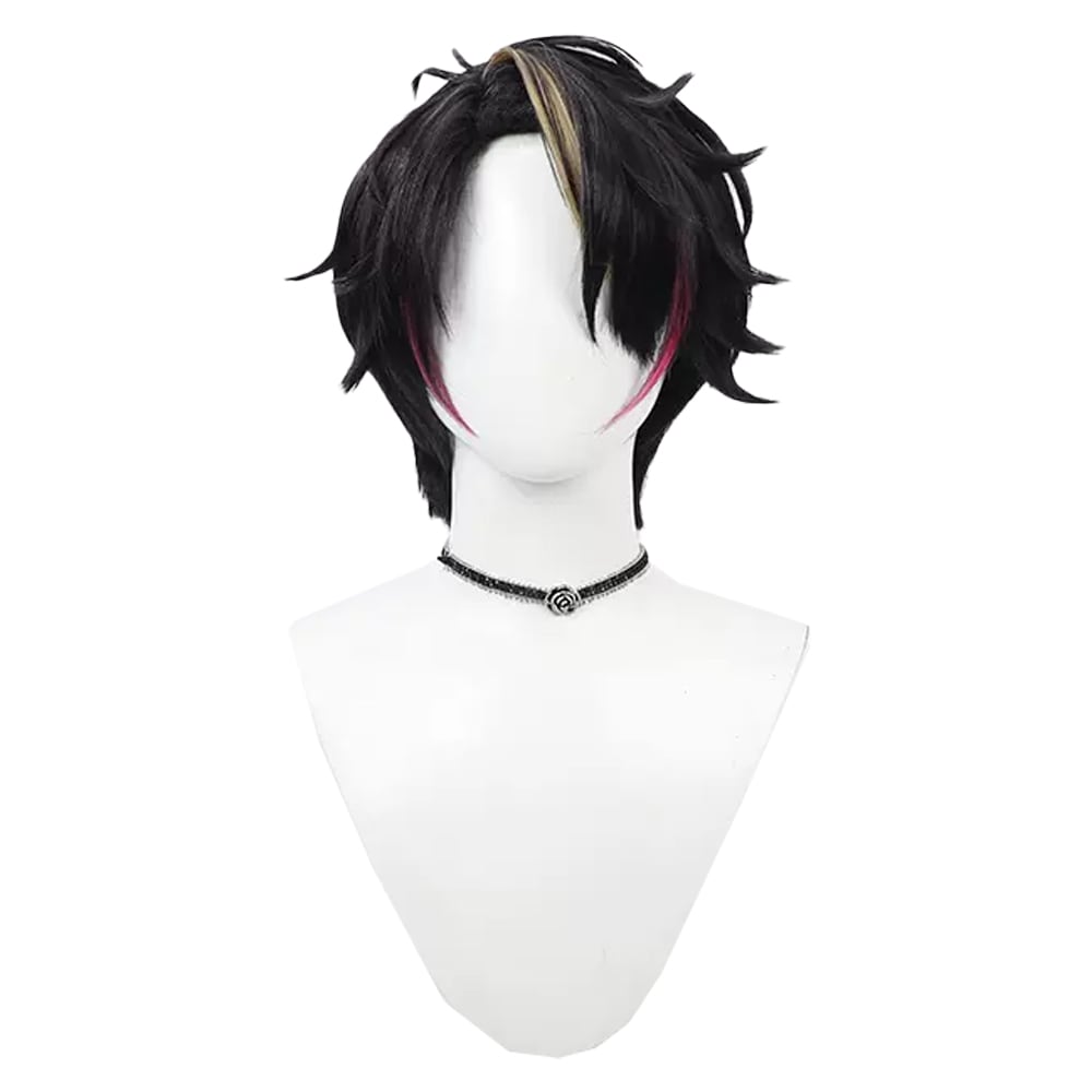 バーチャルYouTuber　VTuber コスプレ Shu Yamino (闇ノシュウ)　短髪　コスプレウィッグ