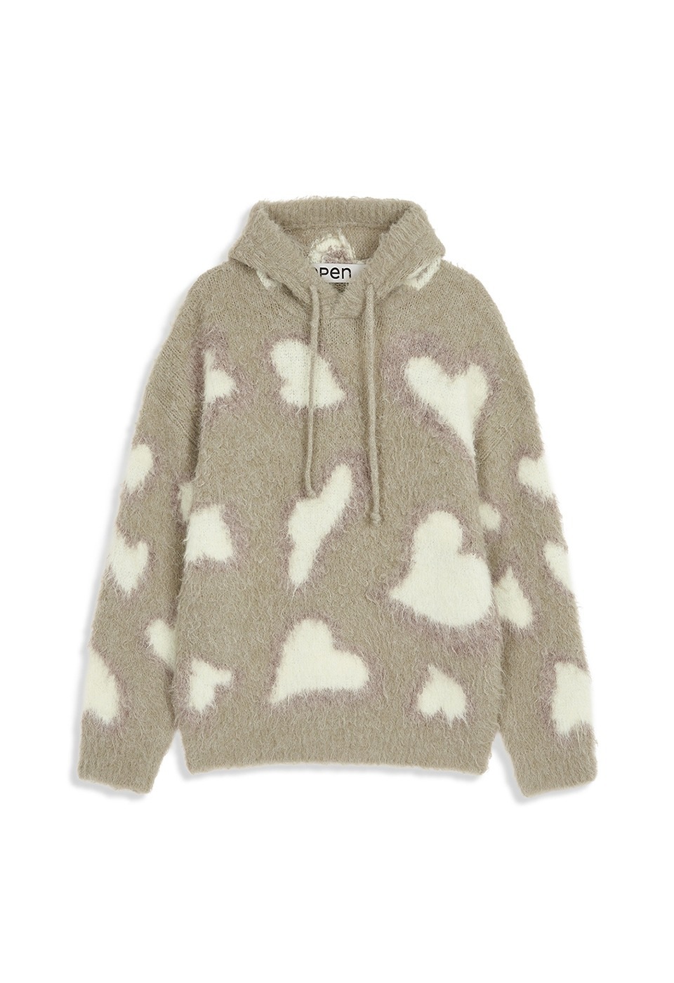 【OPEN Yy】25FW LEOPARD IN LOVE HOODIE : BEIGE