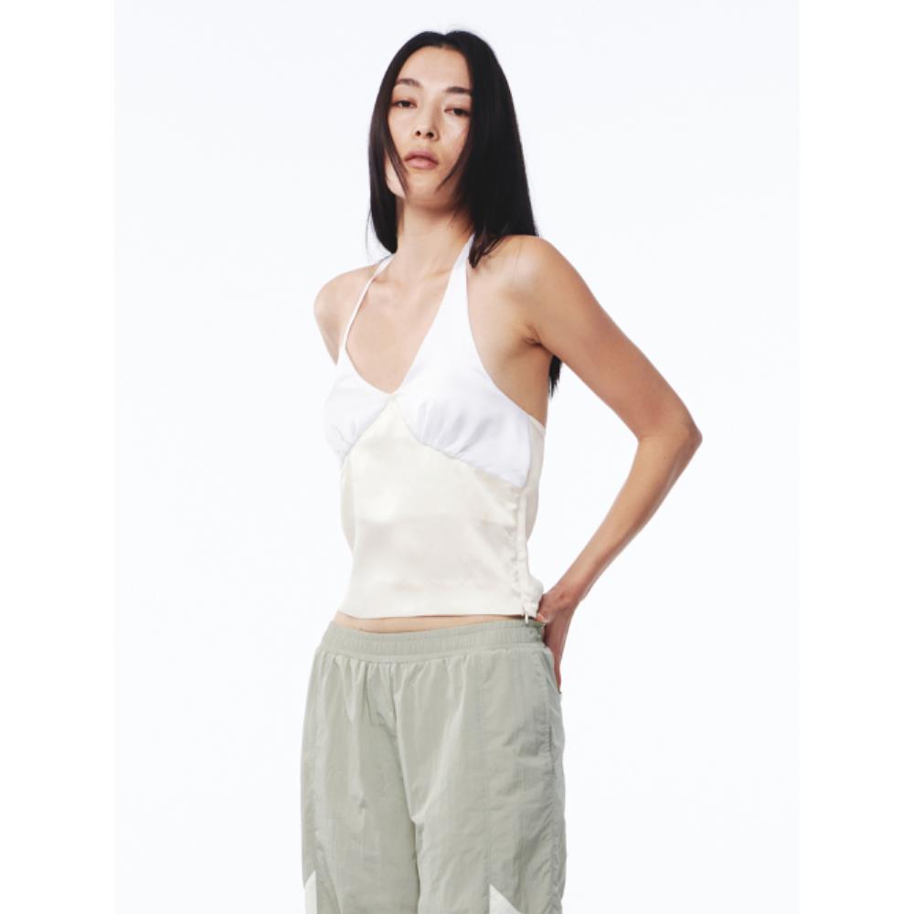 Satin Shirring Tシャツ・カットソー [ホワイト] 【公式通販】