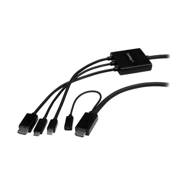 StarTech.com USB-C/HDMI/Mini DisplayPort-HDMI変換アダプタケーブル 2mCMDPHD2HD 1個