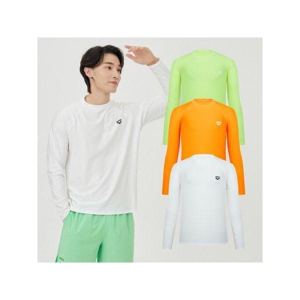 男性ニューウェーブ リラックスフィット ラッシュガード 色選択1 A4BM1RR50