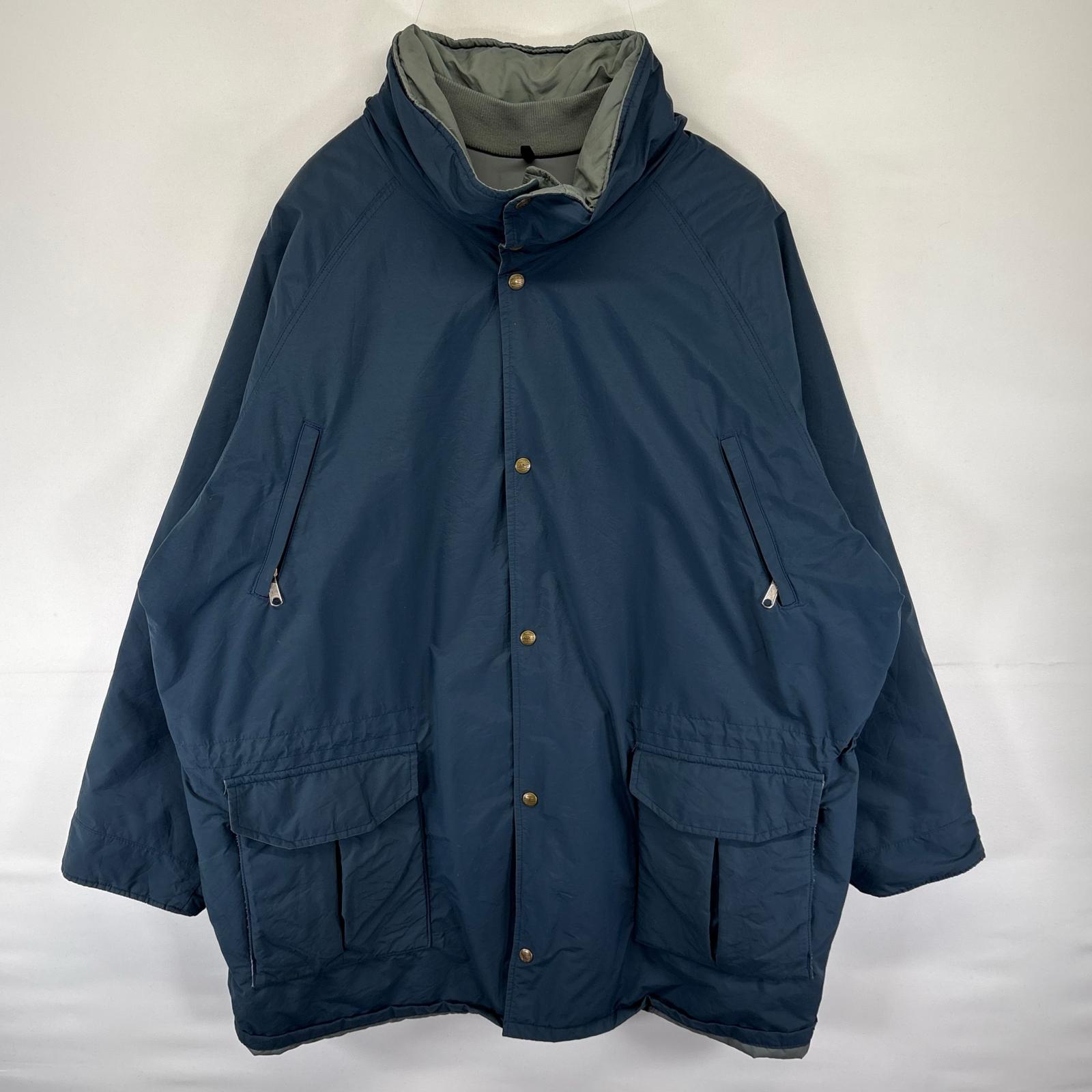 古着 USA製 GORE-TEX ジャケット MAINE WARDENS PARKA カバーオール 大きいサイズ ネイビー系 メンズ