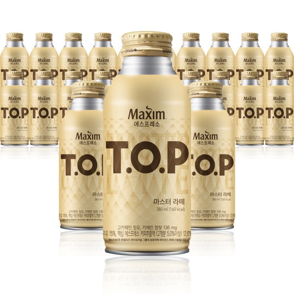 TOPマスターラテ 380ml x24缶 (贈呈品なくなり次第贈呈終了)