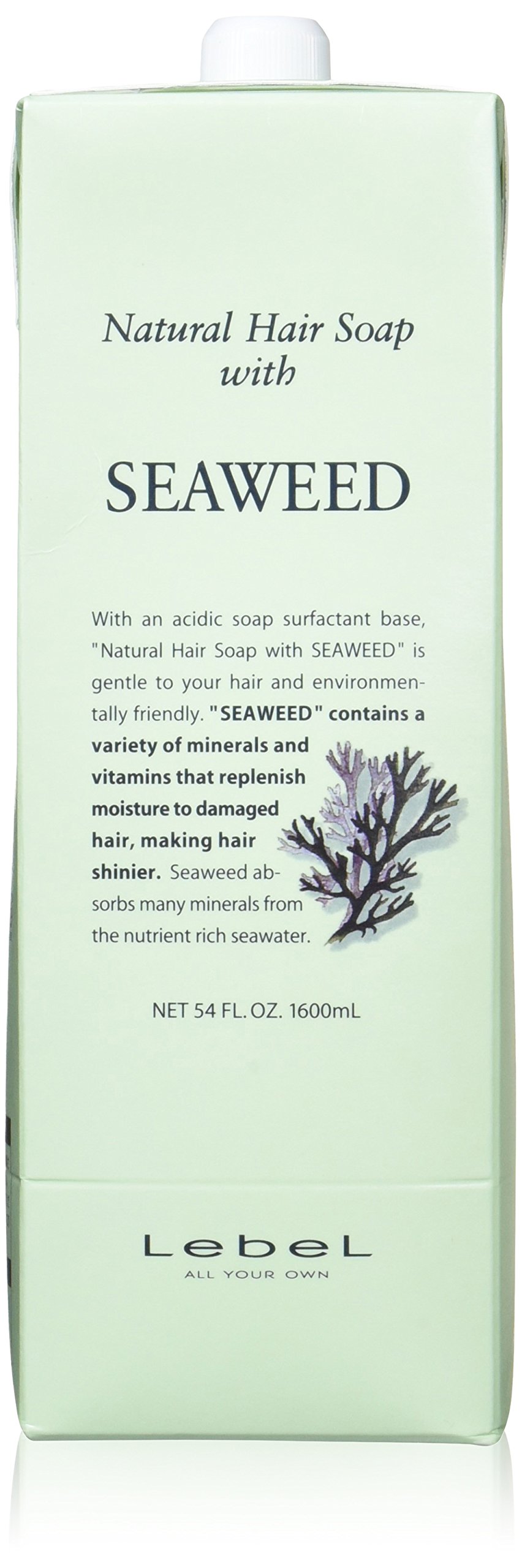 【全国送料無料】 ルベル ナチュラルヘアソープ ウィズ シーウィード SW 1600ml 2本セット 6,911円