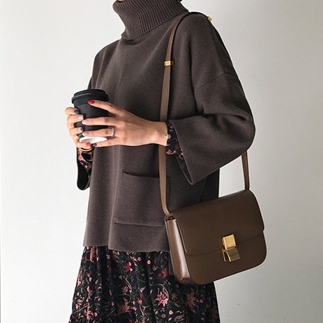 [by yam] ポケットタートルネックニット