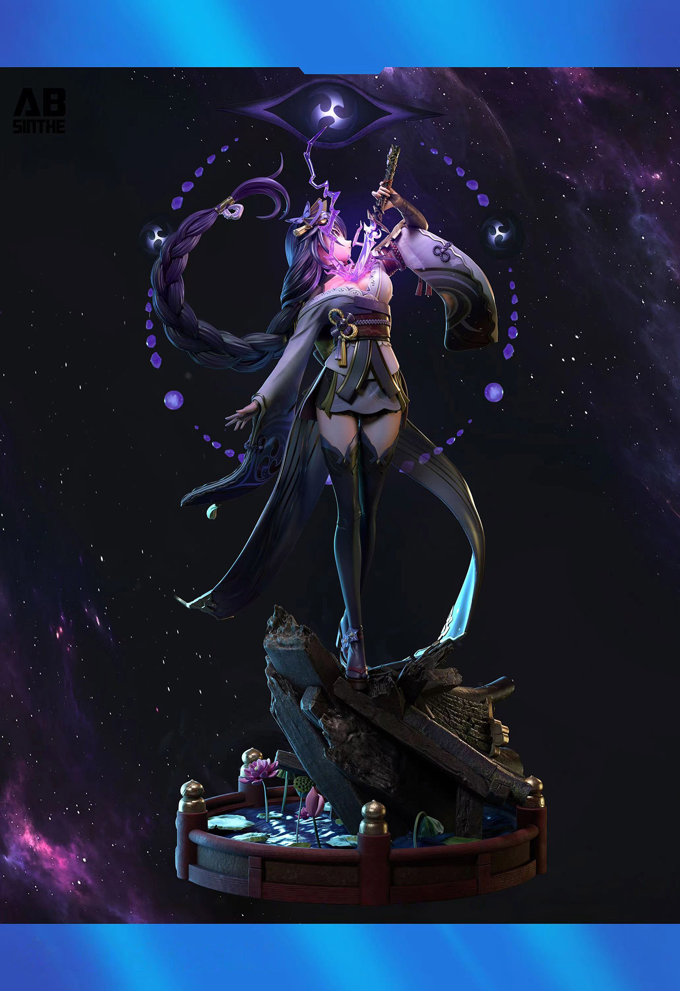 雷電将軍 雷電影 フィギュア 1/6スケール 塗装済み完成品 ガレージキット A.B.S 限定販売 スタチュー