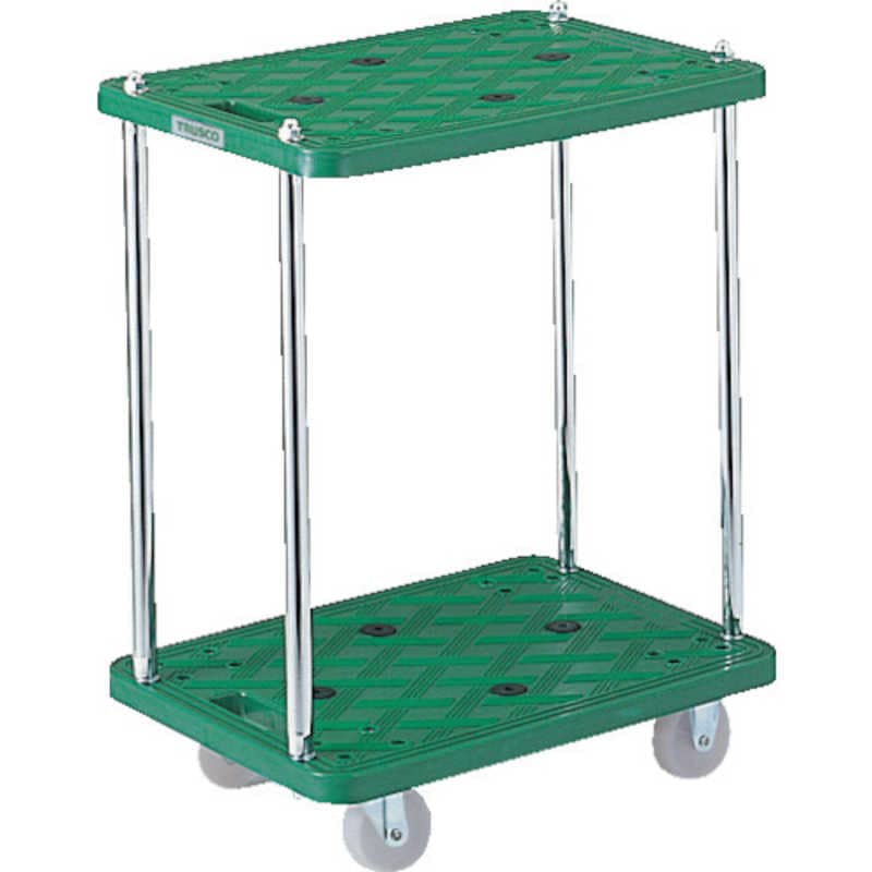 トラスコ中山　樹脂製台車 ルートバン2段式 500×370　MP502