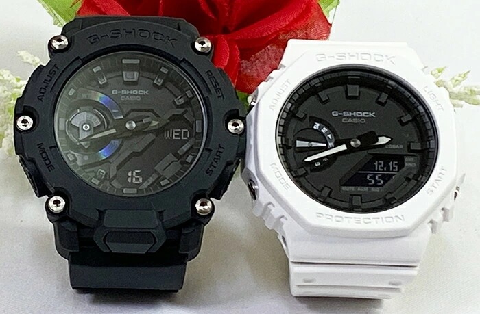 恋人たちのGショック ペアウオッチ G-SHOCK ペア腕時計 カシオ 2本セット gショック アナデジ GA-2200BB-1AJF GA-2100-7AJF ペアウオッチ プレゼント 誕生日 23,925円
