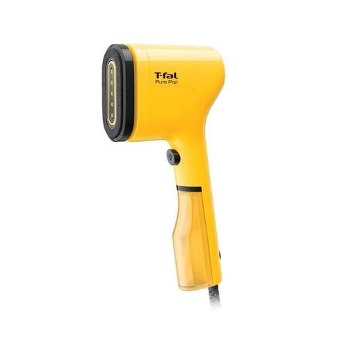 ティファール スチームアイロン ハンディアイロン 超軽量 スリムボディ 脱臭アレル物質・花粉低減 ホコリ取り/シワ伸ばし リバーシブルパッド付 「ピュアポップ」 イエロー DT2026J0