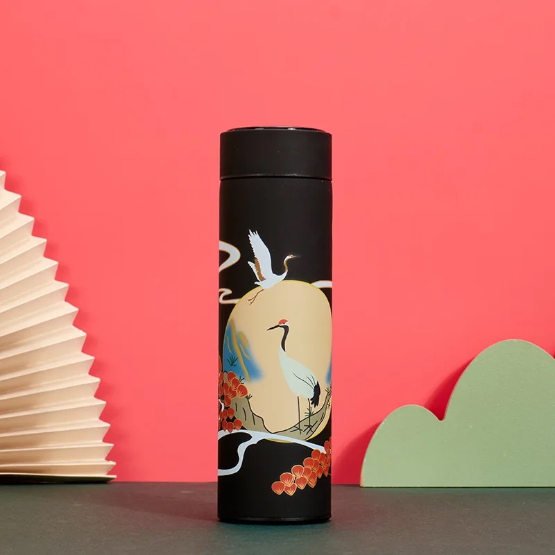 304susスマート断熱サーモスウォーターボトル,真空フラスコ,タンブラー,トラベルコーヒーマグ,ティーインフューザー,チャイニーズスタイル - 15