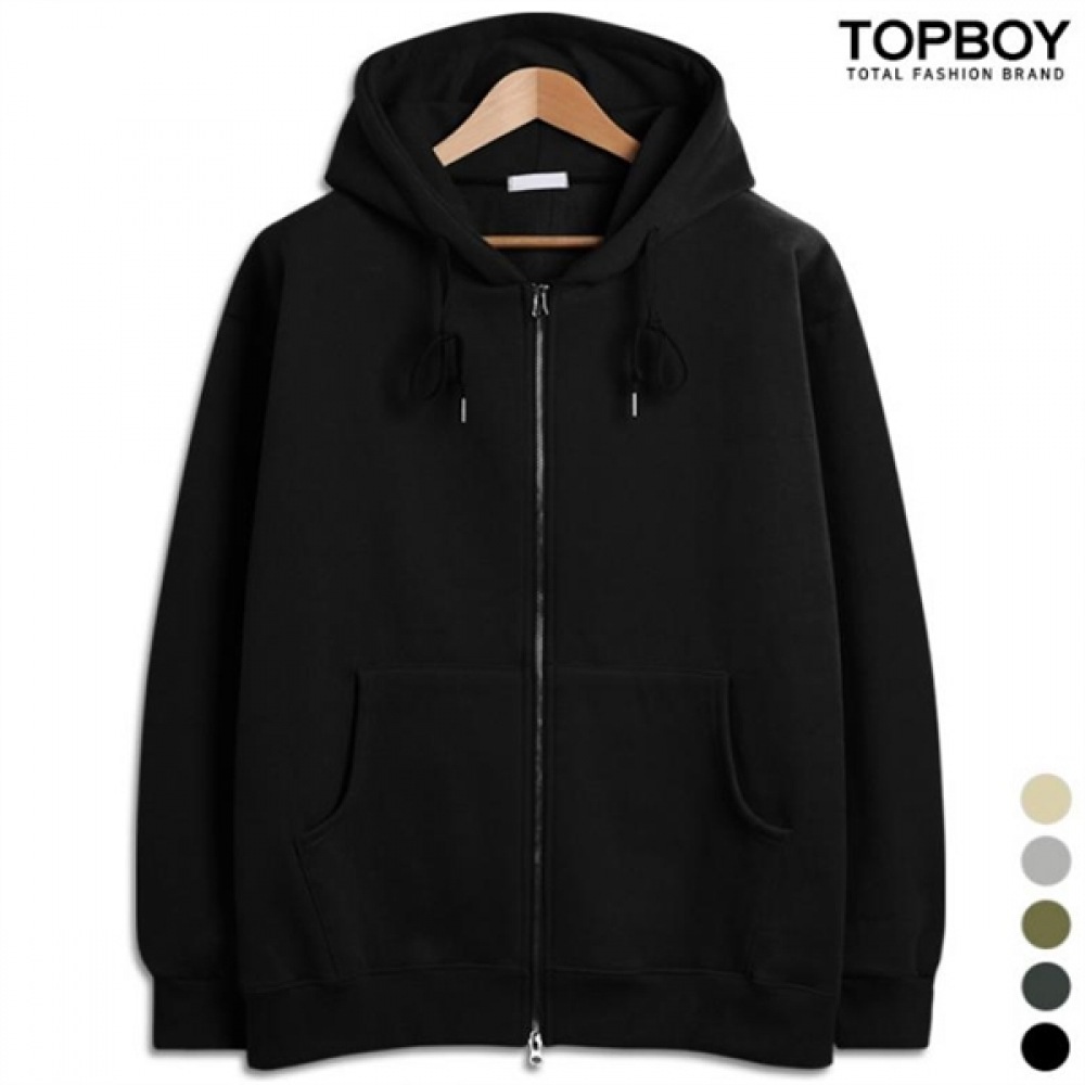 (TOPBOY) シープ起毛ツーウェイオーバーフィットフード付きジップアップ (LW061)