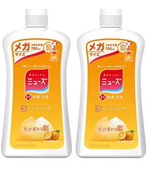 【医薬部外品】ハンドソープ 泡 詰め替え ミューズ フルーティーフレッシュ 700ml 2個 殺菌 消毒 除菌