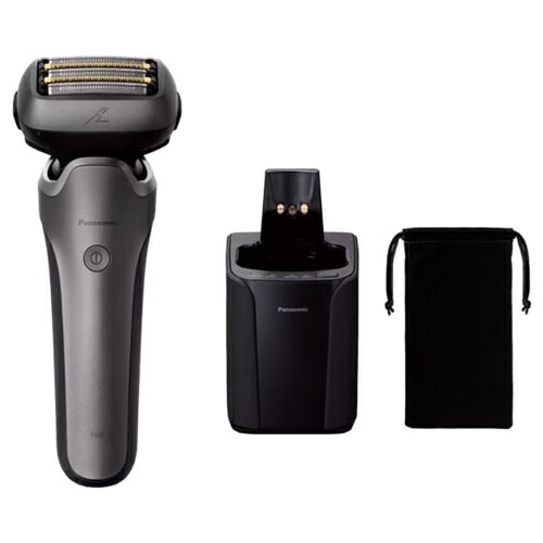 パナソニック【Panasonic】メンズシェーバー ラムダッシュPRO 5枚刃 チタンシルバー 全自動洗浄充電器 LAMDASH ES-L571U-S【お風呂でも剃れる】