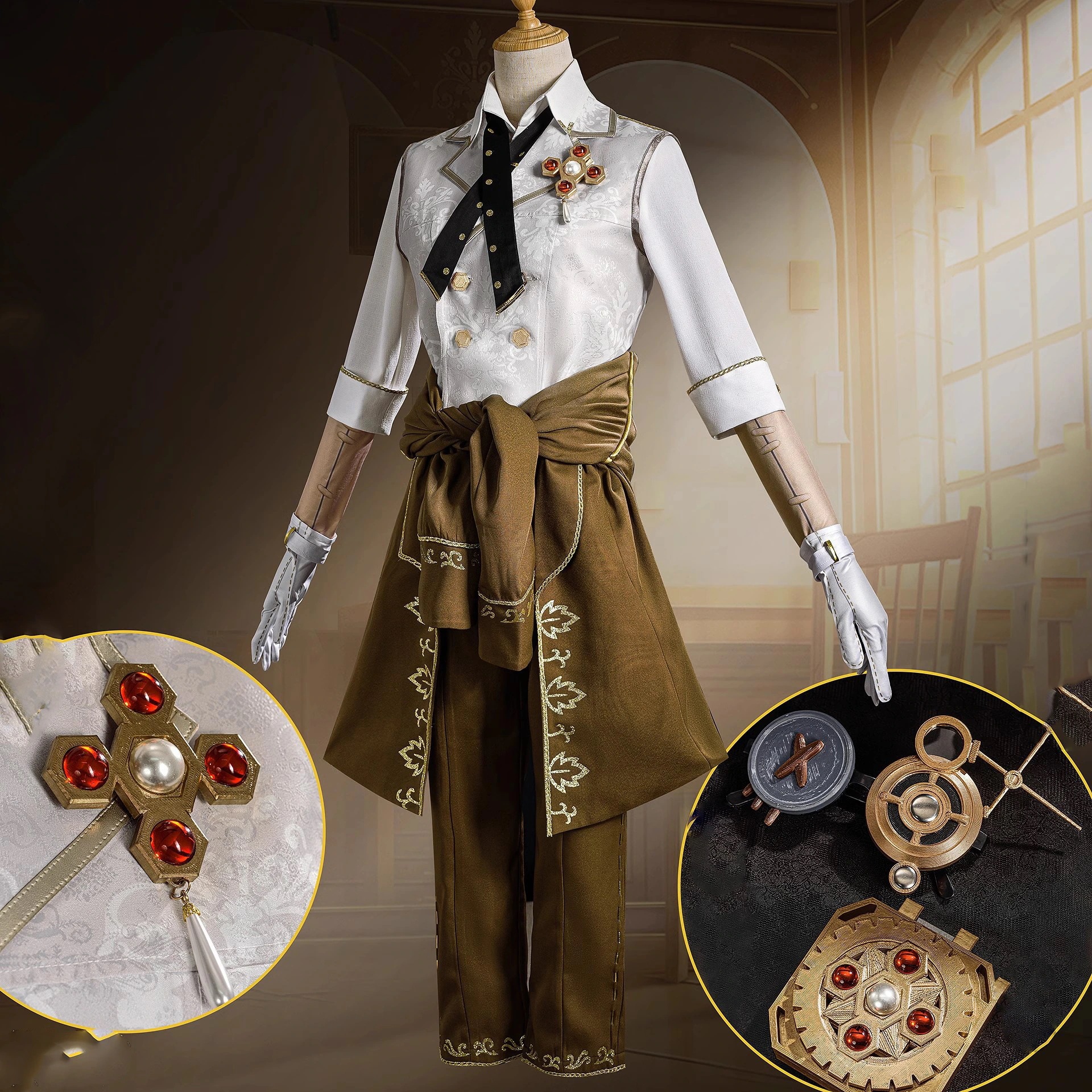 第五人格　遡及シリーズ新SSR衣装　囚人　卒業の日　コラボ衣装 IdentityV コスプレ衣装　イベント　ハロウィン　クリスマス　周年祭　コスチューム