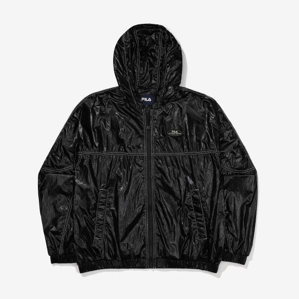 FILA フード グロッシー ウィンドブレーカー
