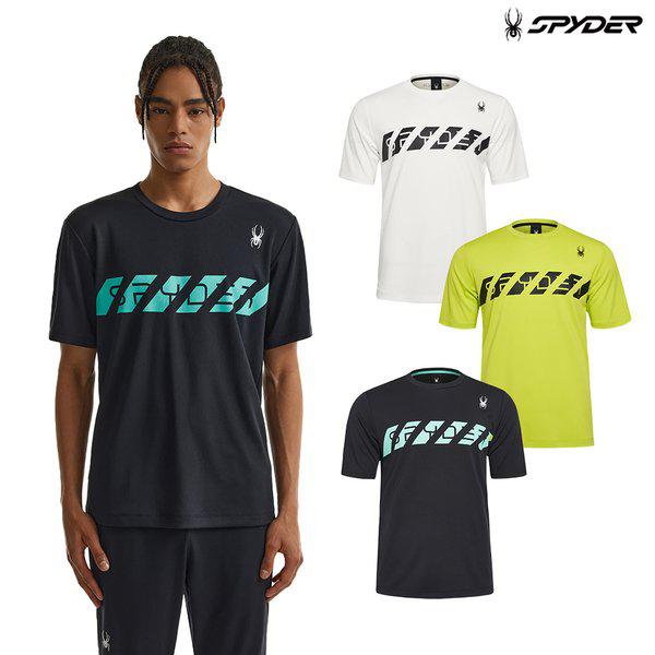 [] 男性トレーニングプロウェブグラフィックTシャツ SPHMCNRS203M