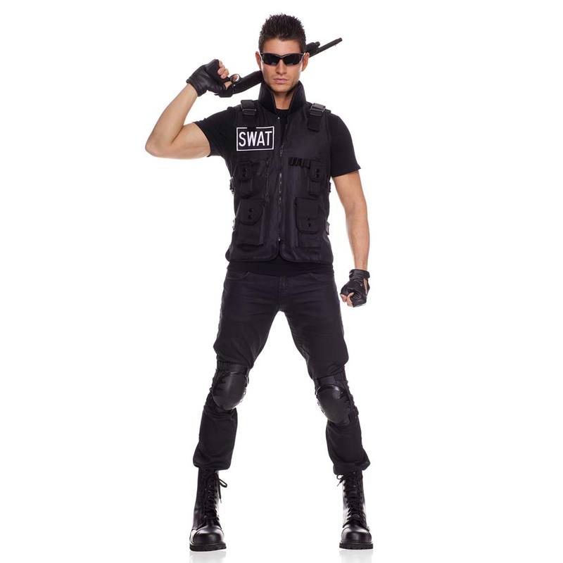 コスプレ 仮装 コスプレ ポリス スワット・コマンダー 【 コスプレ 衣装 ハロウィン 仮装 コスチューム ポリス 警察 メンズ 余興 男性用 ハロウィン スワット 大人用 警察官 婦人警官 婦警