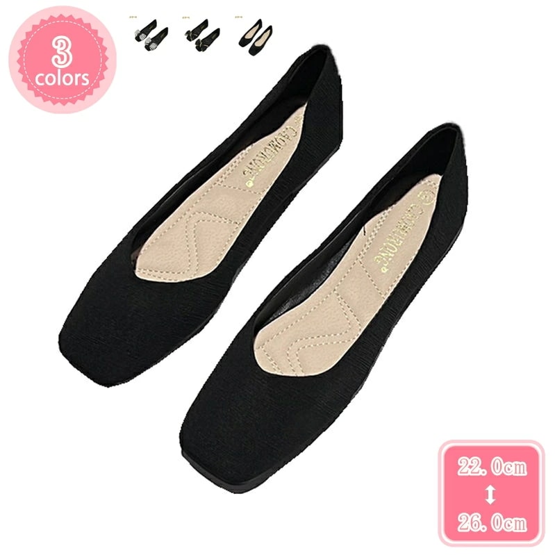 1000円OFFクーポン ビジュー パンプス リボン スクエアフラットパンプス レディース 結婚式 ファッション オフィス 歩きやすい 痛くない 疲れない パンプス ぺたんこ ローヒール フラットシュ