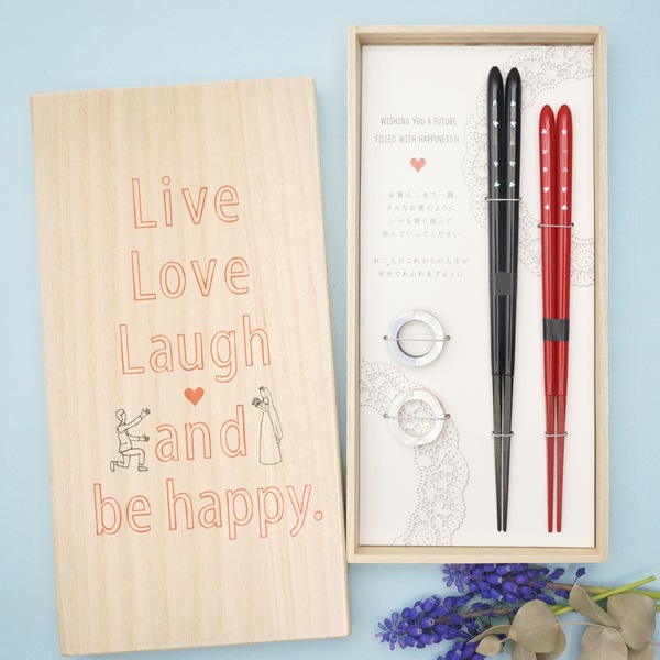 HAPPY WEDDING（星のしずく／シェルリング箸置き） 9,029円