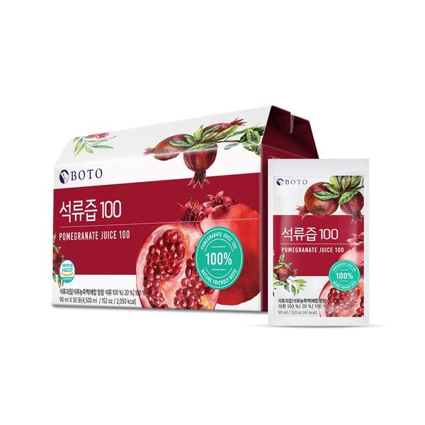 ボツザクロ汁100 보뚜 석류즙 100