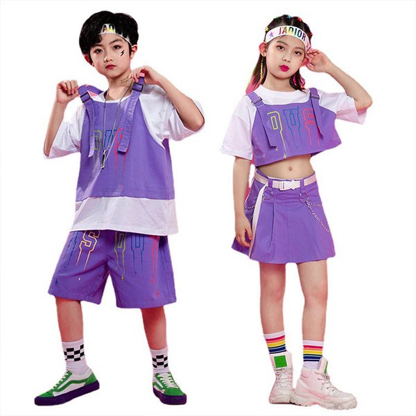 憧れの ステージ衣装 男の子 女の子 韓国子供服 キッズダンス衣装 ジャズダンス ヒップホップ 満点の ダンス衣装