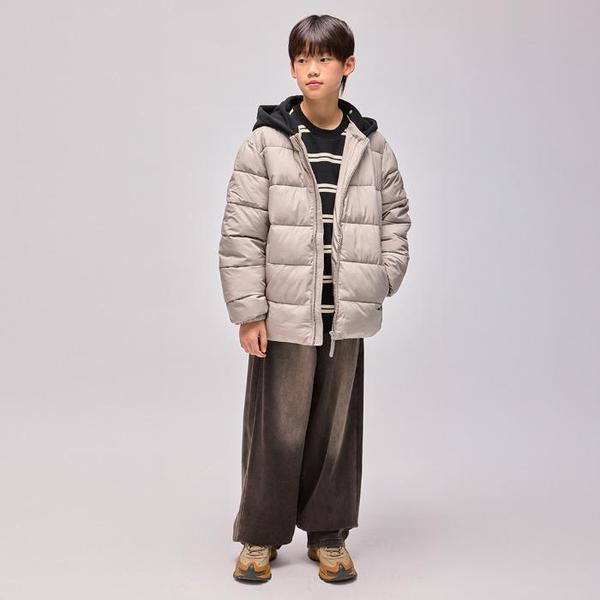 HANG TEN TEENS ツバキ01 バック ブラッシュ フル バンディング セミワイド デニムパンツ_ダークグレー 14540-055- (S42510039)