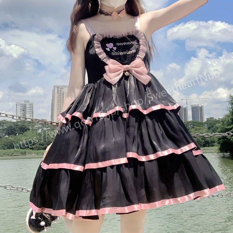 キャンディーバブルロリータ洋装三段式jskキャミソールワンピーススカート ロリスーツ ロリ可愛 メイド服 二次元 学園祭 文化祭 5,320円