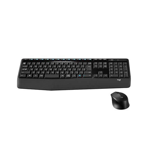 ロジクール ワイヤレスコンボ（フルサイズキーボード/テンキー有&右利き用マウス） パームレスト MK345n