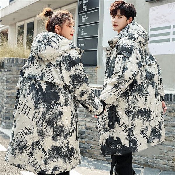 ダウン ダウンジャケット メンズ レディース ロングジャケット モッズジャケット 迷彩柄 無地 アウター 暖かい 20代30代40代50代 大きいサイズ 防寒防風