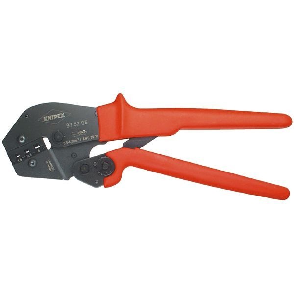 KNIPEX クニペックス 圧着ペンチ 滑り止めプラスチックコーティング 全長250mm 9752-05