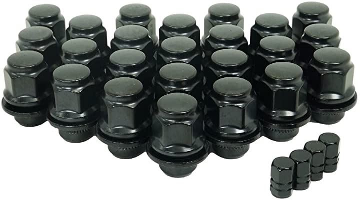 平面座 ナット トヨタ 日産 ホイール用 ギアロック 歯車型 黒ショートP1.5 24個( 黒ショートP1.5 24個)