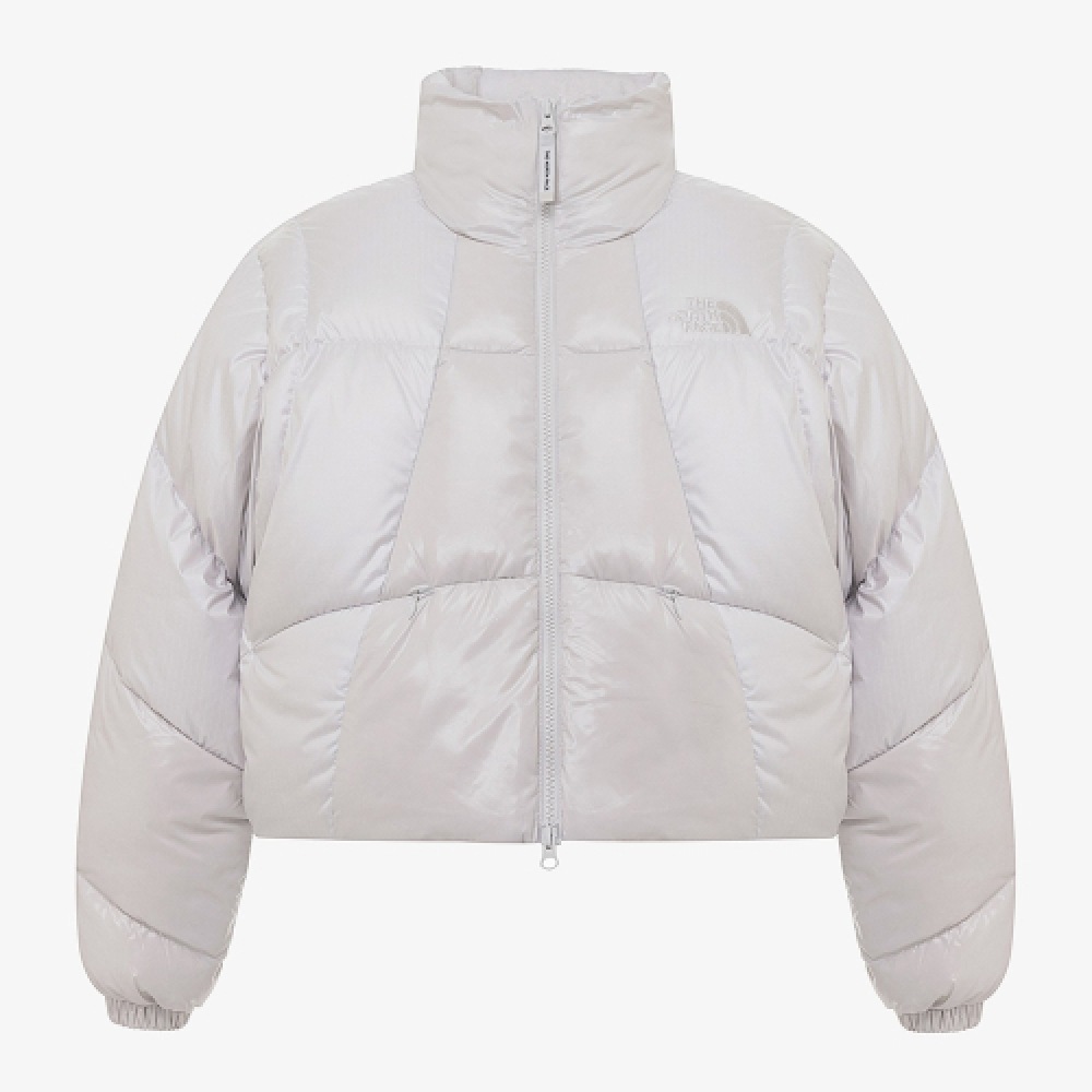 ザ・ノース・フェイス NJ1DQ82L ホワイトレーベル女性用ウェーブ RDS ダウンジャケット_アイスグレー