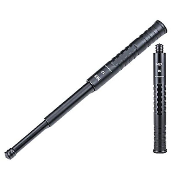 NEX警棒 コンシーラブル バトン ウォーカー 4140鋼+7075アルミ 16インチ 19.1-40.1cm N16WAL 護身 用品 グッズ 用具 セキュリティ 防犯 防護 警棒 女性 防衛 警防