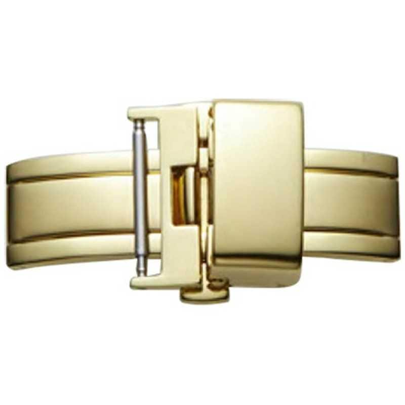 バンビ　革ベルト用両開きバックル ZG010P 18ミリ ゴールド　ZG010P(ゴｰ