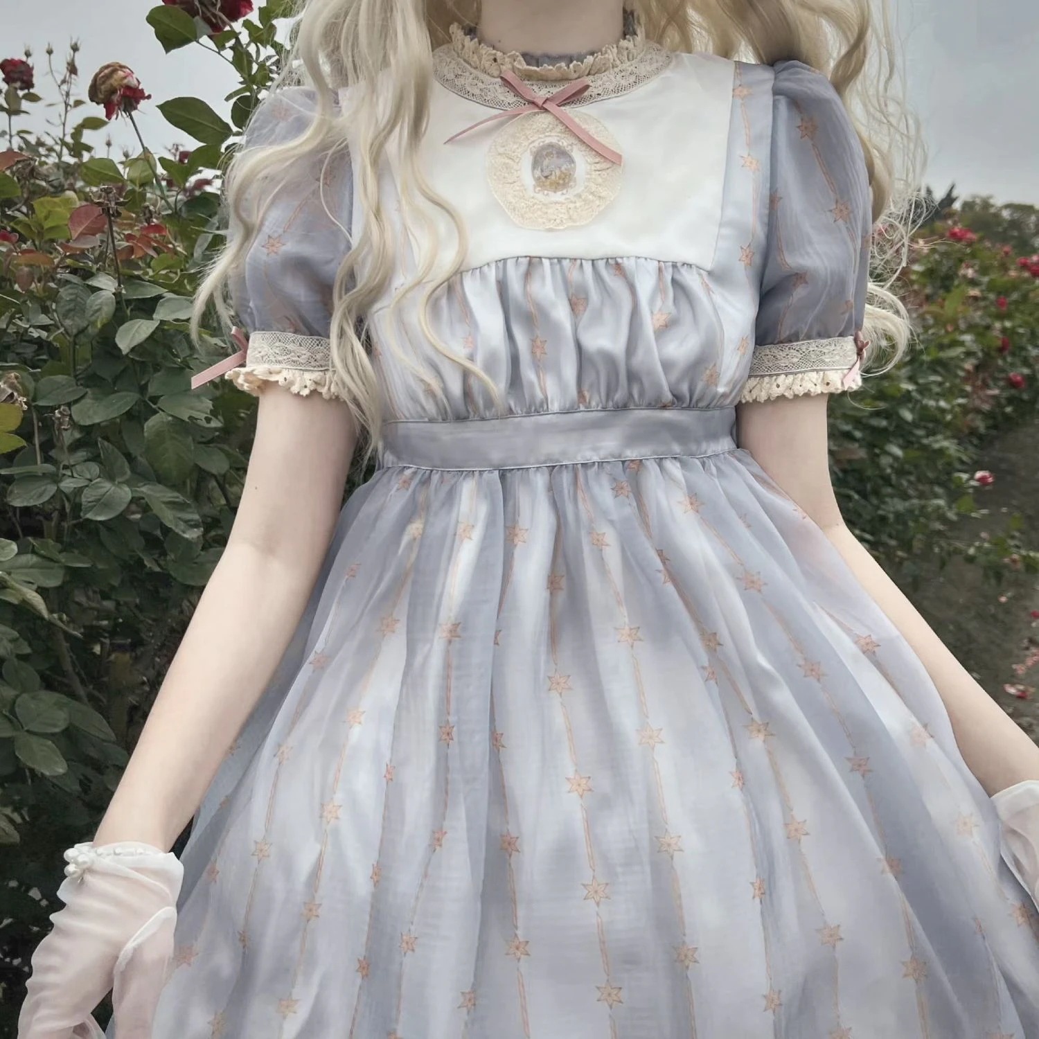 ロリータ コスプレ 春夏 新作 半袖op ワンピース ティーブレイクドレス