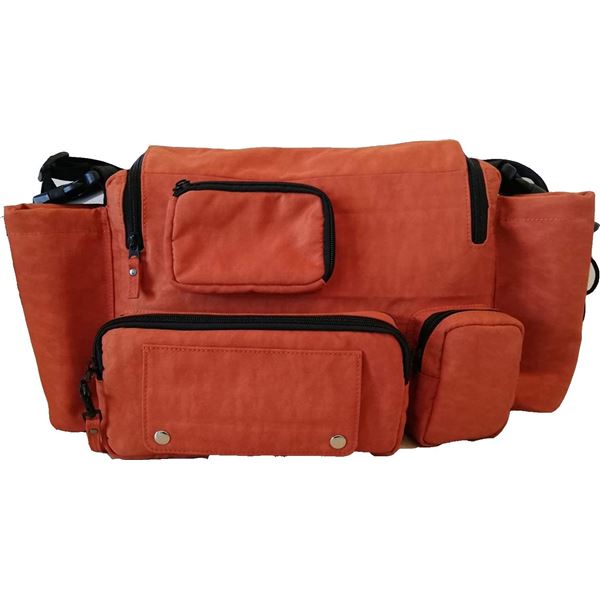 ゼロファイブ 多機能バッグ 大容量 軽量 ウエスト ショルダー 2WAY キャメル