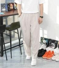 WBO 前後ツーウェイピンタックロングワイドバンディングスラックス