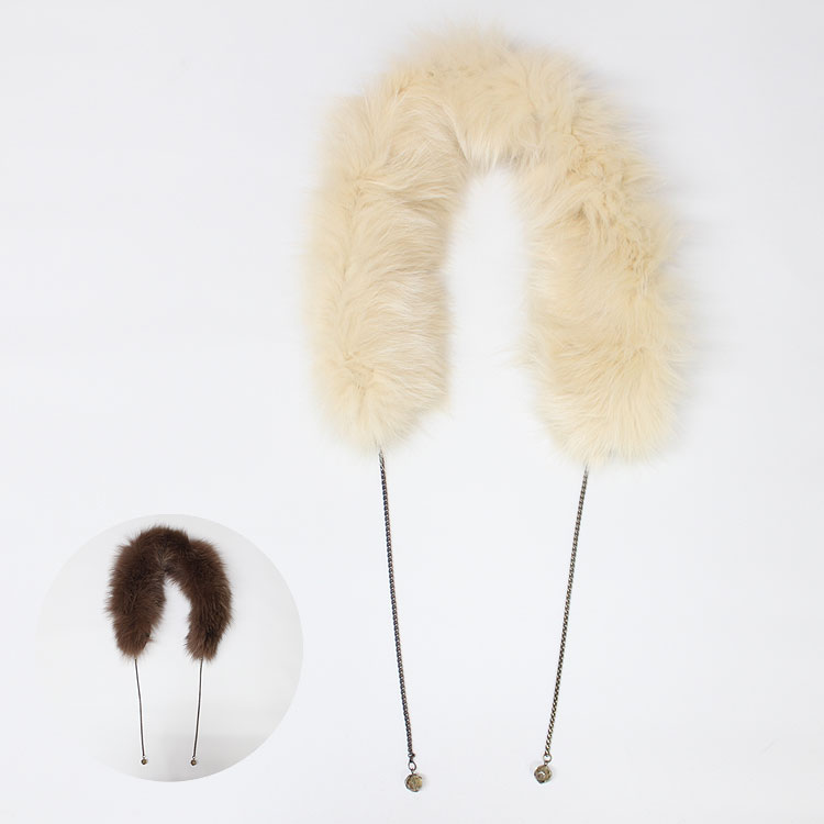 マフラー フォックス ファー ティペット チェーン付 全2色 レディース ギフト プレゼント