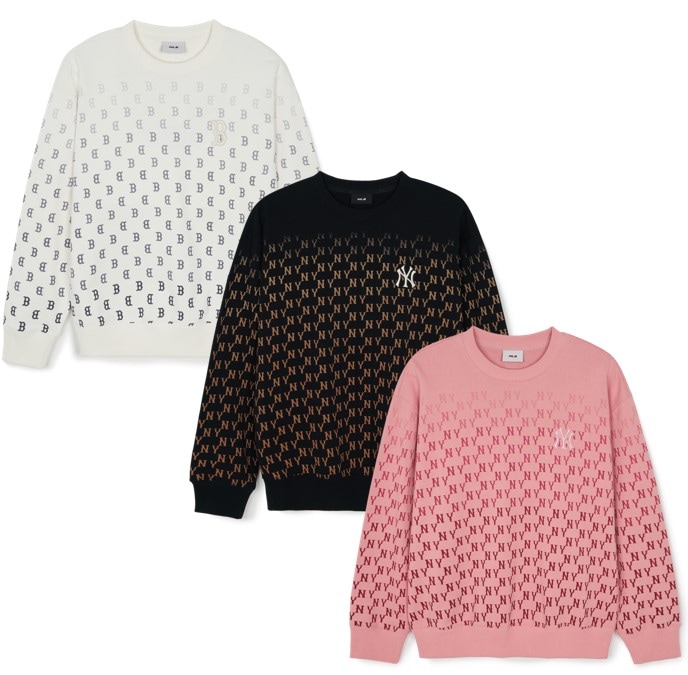 CLASSIC MONOGRAM GRADATION OVER FIT MAN TO MAN