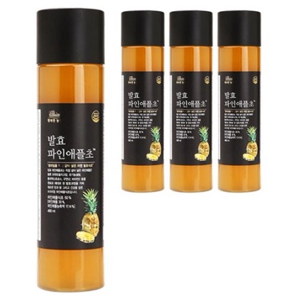 K-FOOD / 発酵 パイナップル酢 480ml 4ea / 韓国酢 酢 健康酢 フルーツ酢 発酵酢 サラダレッシング