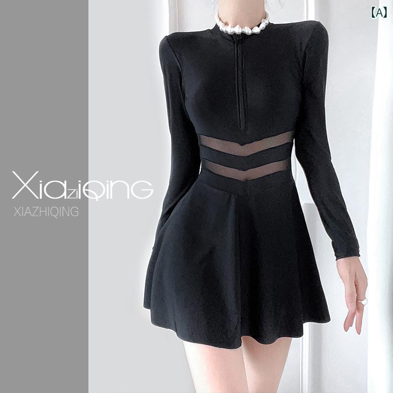 レディース 夏 ハイエンド 水着 長袖 ティブ ワンピース スカート お腹カバー スリム 日焼け防止 カジュアル 胸パッドあり ノンワイヤー