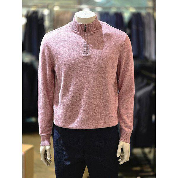 [] 男性ウール100％ソリッドハーフハーフジップニットMITBH4WB106 12（P003710270）