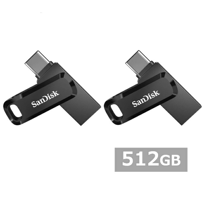 【2セット】 サンディスク USBメモリ SDDDC3-512G-G46 Ultra Dual Drive Go USB Type-C 512GB Sandisk iPhone iPad An