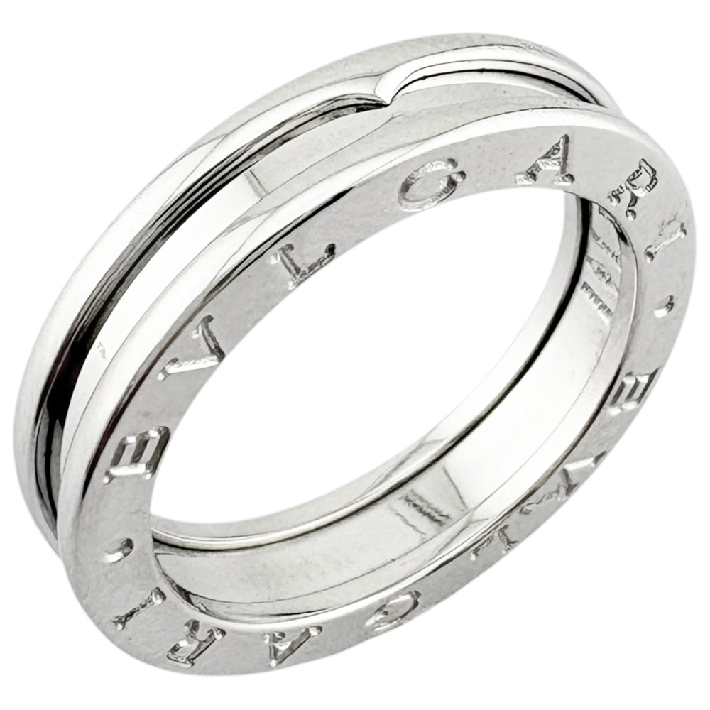 ブルガリ B-zero.1 ビーゼロワン 1バンド リング 指輪 13号 18金 K18ホワイトゴールド BVLGARI 中古 美品