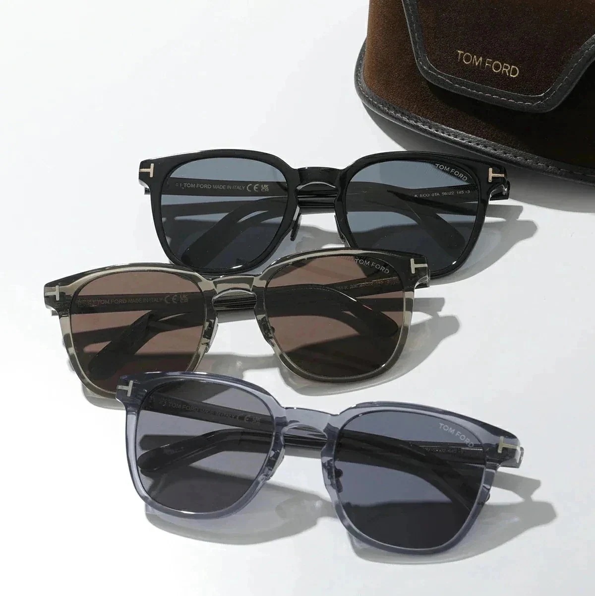 TOM FORD トムフォード サングラス TF1051-K FT1051-K レディース ウェリントン型 アジアンフィット アイウェア カラーレンズ Tロゴ