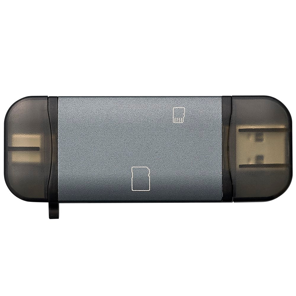 （まとめ買い）USB3G1 Type-C&Aアルミカードリーダー グレー CRW-DC3SD76GY [x3]
