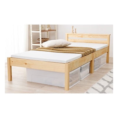 組立簡単 宮付きベッド（シングル）-MB- 100×207.5×65cm 宮付きベッド（シングル）-MB- 100×207.5×65cm おしゃれ