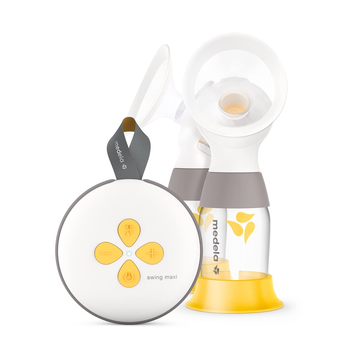 メデラ 搾乳機 電動 スイングマキシ電動さく乳器(電動ダブルポンプ) 母乳育児をサポート ホワイト,イエロー